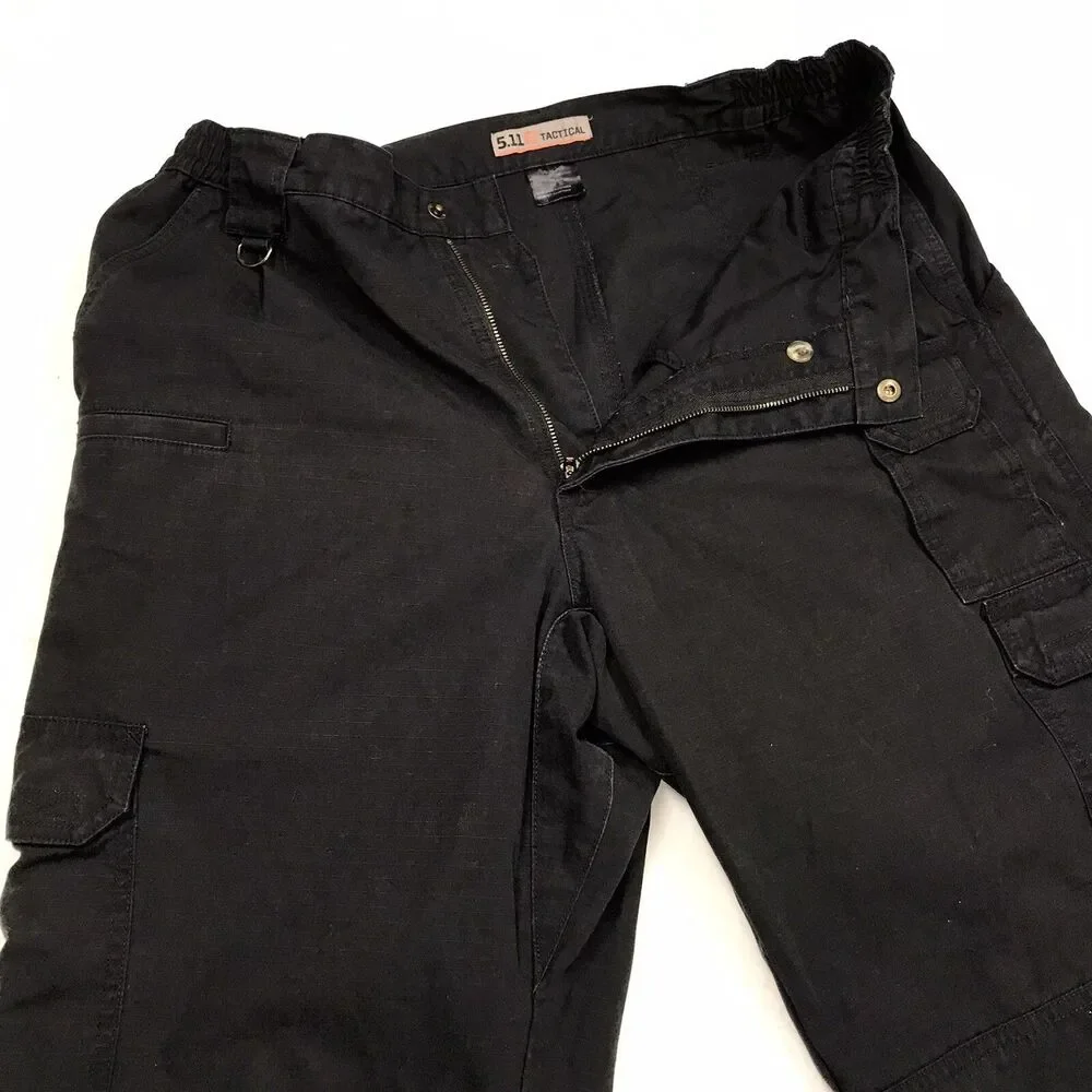 5.11 TACTICAL Taclite Pro Cargo Pant Men 36x33 Black Rip Stop Law Enforcement D - Picture 9 of 16